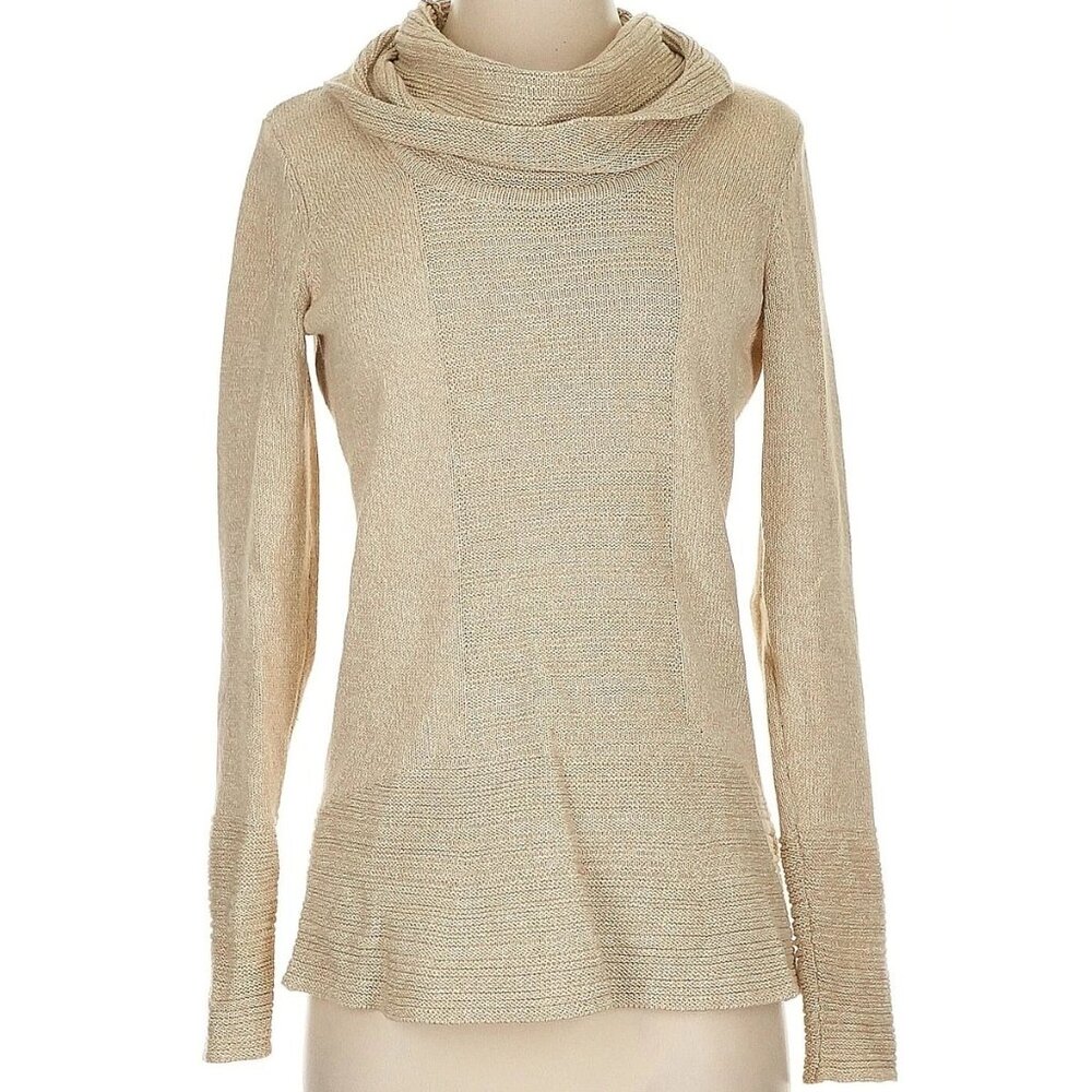 Calvin Klein Women's Beige Cowl Neck Sweater